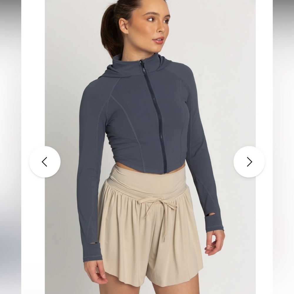 Gold Hinge Cropped Storm Athletic Hoodie